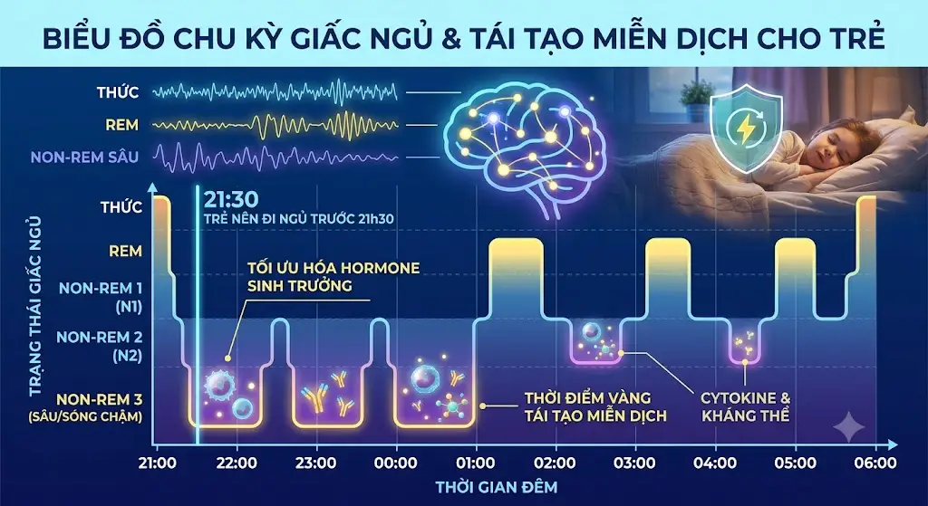GIẤC NGỦ SÂU: "NHÀ MÁY" SẢN XUẤT KHÁNG THỂ VÀ TÁI TẠO NÃO BỘ